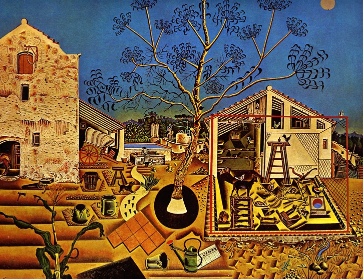 Joan Mirò - La Fattoria opera esposta presso la National Art Gallery di Washington