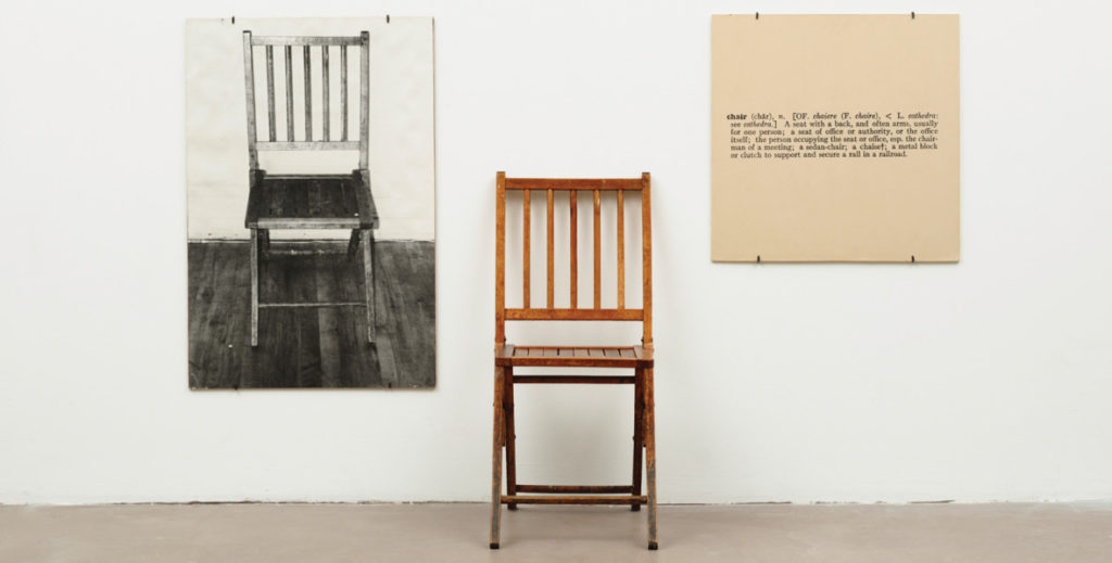 Joseph Kosuth, One and Three Chairs 1965